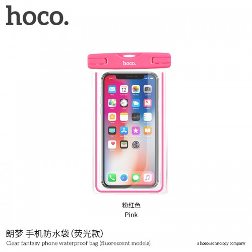 Clear Fantasy Phone Waterproof Bag (Fluorescent Models) (Pink)